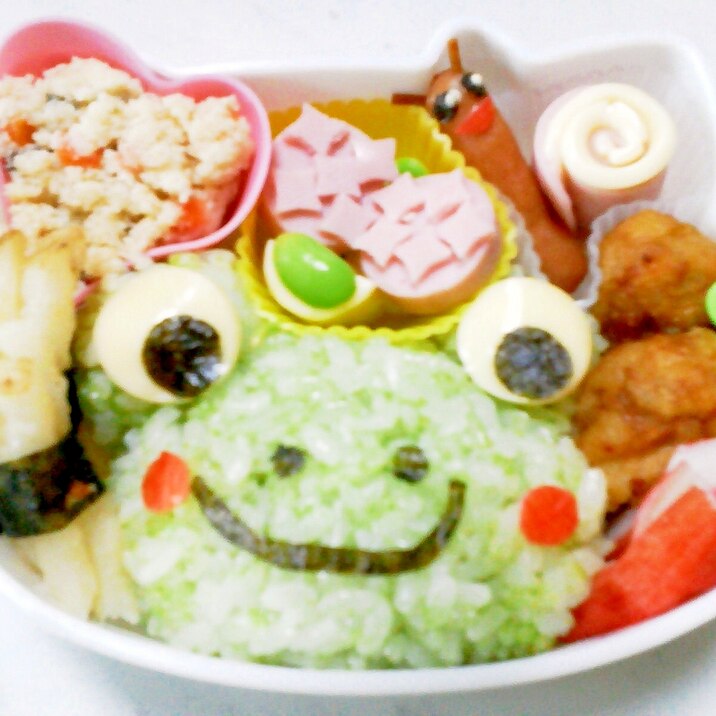 簡単かえるくん弁当！キャラ弁